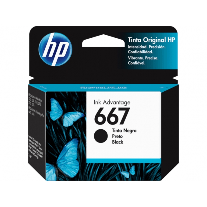 TINTA HP 3YM79AL 667 BLACK (DJ 2775 / 4175) / HP