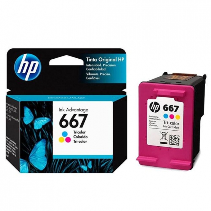 CARTUCHO DE TINTA HP 667 STANDAR TRICOLOR / HP