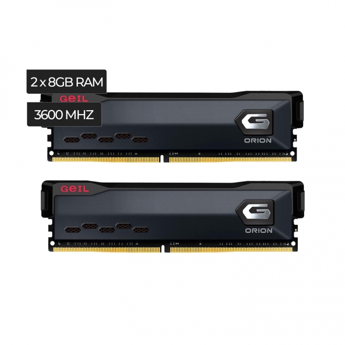 Memoria Ram Geil Orion Amd Edition 16GB (2x8) - GAOG416GB3600C18BDC - para PC de escritorio / Geil Orion