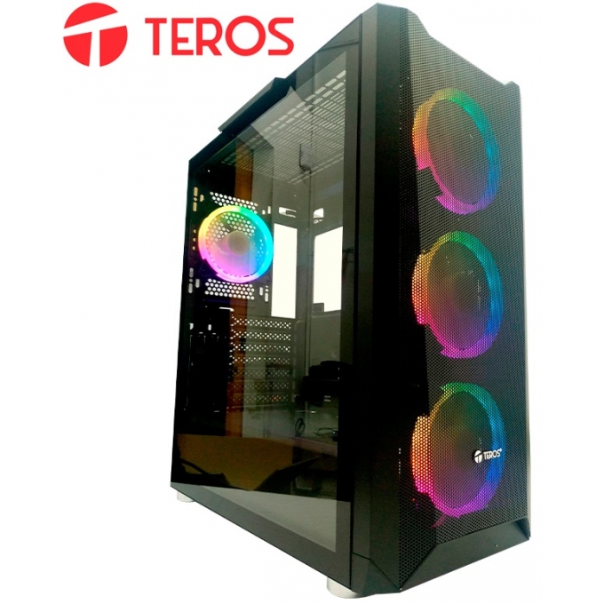 Case Gamer Teros TE1162N, Mid Tower, Negro, USB 3.0, USB 2.0, Audio. / TEROS