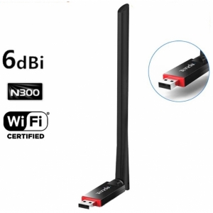 ADAPTADOR USB Wifi TENDA U6 INALAMBRICO 300mbps con Antena