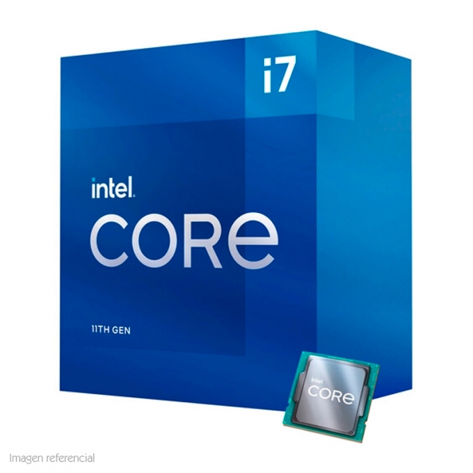 Procesador Intel Core i7-11700 2.50 / 4.90 GHz, 16 MB Cache L3, LGA1200, 65W, 14 nm. / INTEL
