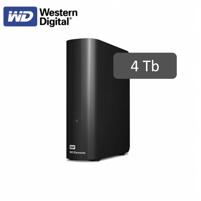 Disco duro externo Western Digital Elements Desktop, 4 TB, USB 3.0, negro. / WESTERN DIGITAL