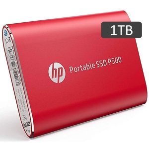 Disco Duro Externo de Estado Solido SSD HP 1Tb P500, USB 3.1 Gen2 Tipo-C - Color Rojo