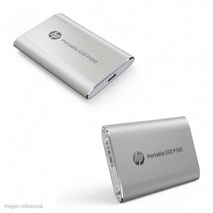 Disco Duro Externo de Estado Solido SSD HP P500, 250GB, USB 3.1 Gen2 Tipo-C, Plata / HP