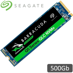 Disco Duro Solido SSD Seagate Barracuda Q5, 500Gb, M.2 2280, PCIe Gen 3.0 x4, NVMe 1.3 interno