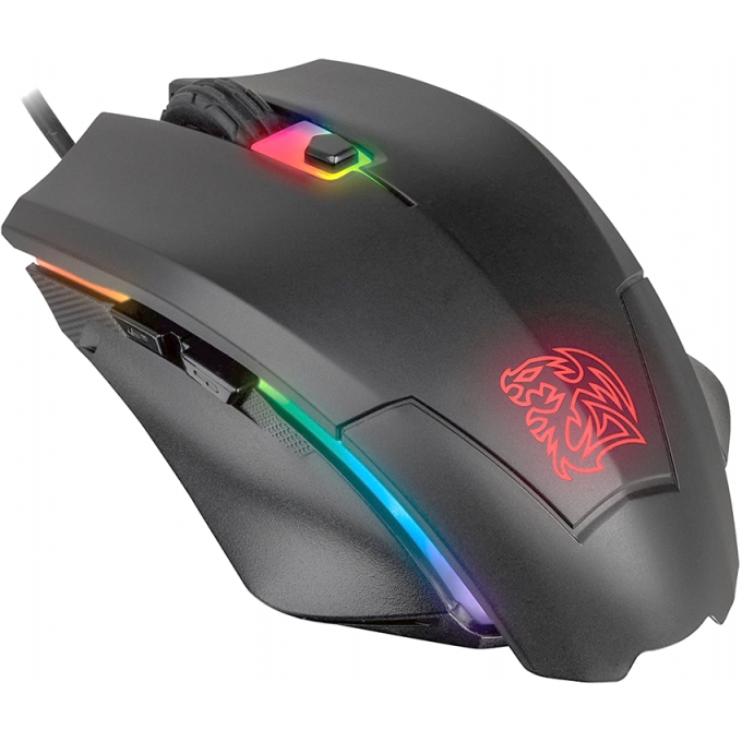 Mouse optico Gamer Talon Elite RGB + Mouse Pad Thermaltake, Iluminacion RGB, 6 botones. / Thermaltake