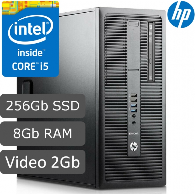 CPU HP ELITEDESK 800 G2 Tower, Intel i5 - Memoria 8Gb RAM - Disco 256GB SSD - - W10 Home - OPEN BOX / HP