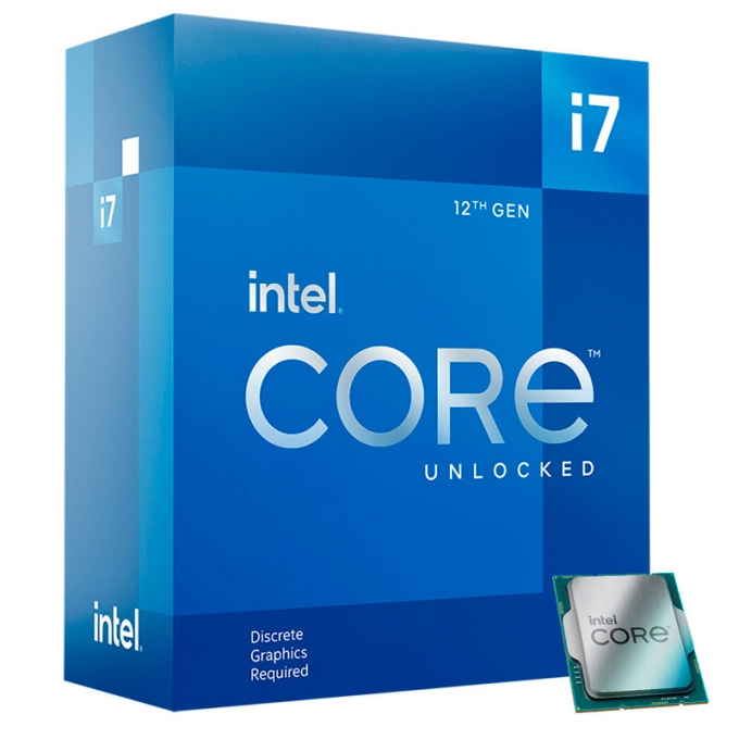 Procesador Intel Core i7-12700KF 3.60/5.00GHz, 25MB Cache L3, LGA1700, 125W, 10 nm. / INTEL