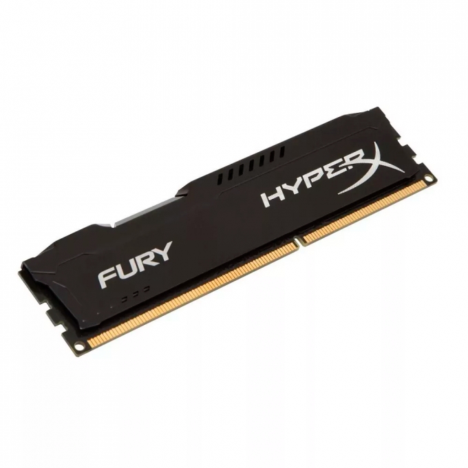 MEMORIA RAM HX316C10FB/8 Memoria Kingston HyperX Fury Black, 8GB, DDR3, 1600 MHz, CL10 - para PC de escritorio / HYPERX
