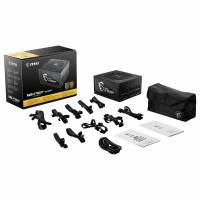 Fuente de alimentacion MSI MPG A750GF, 750W, ATX, Hasta 90% de eficiencia (80 Plus Gold) / MSI