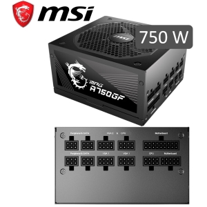 Fuente de alimentacion MSI MPG A750GF, 750W, ATX, Hasta 90% de eficiencia (80 Plus Gold) / MSI